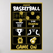 Junior Basketball Spieler Poster (Vorne)