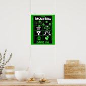 Junior Basketball Spieler Poster (Küche)