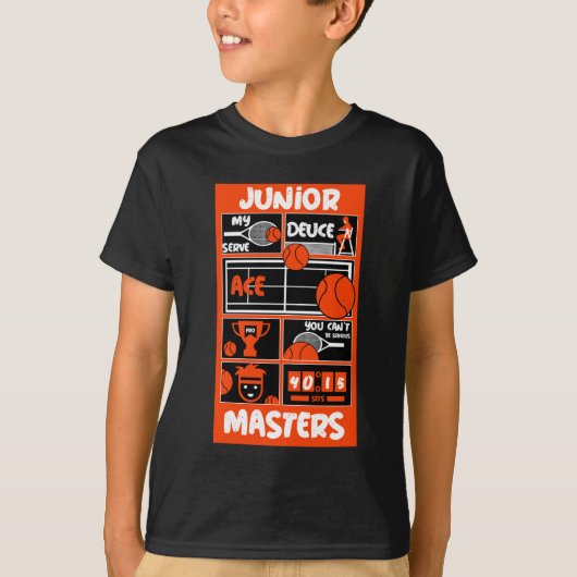 Junior Boys Tennis Player T-Shirt (Vorderseite)