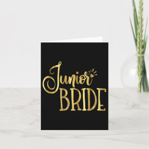 Junior Bride Wedding Party Groom Kids Karte