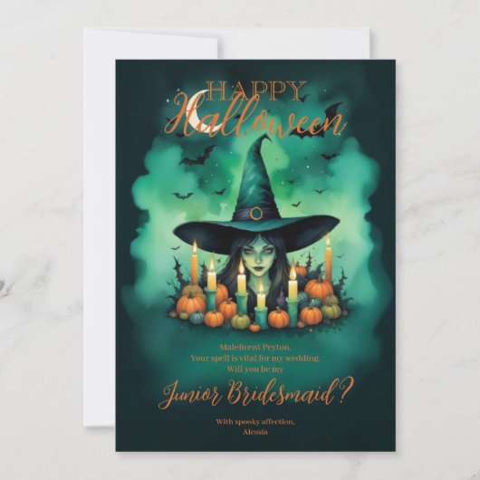 Junior Bridesmaid Halloween Witch Conjures (Vorderseite)