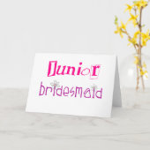 Junior Bridesmaid Karte (Gelbe Blume)
