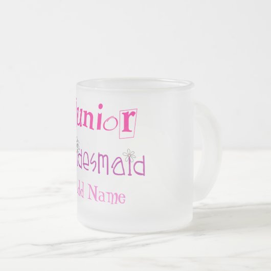 Junior Bridesmaid Mattglastasse (VorderseiteRechts)