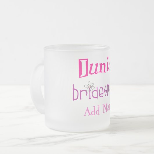 Junior Bridesmaid Mattglastasse (Vorderseite Links)