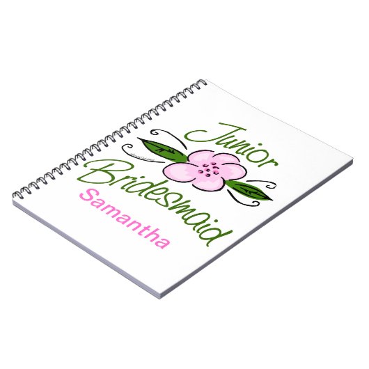 Junior Bridesmaid Notizblock (Linke Seite)