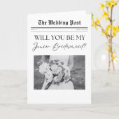 Junior Bridesmaid Vorschlag, einfache Zeitung Karte (Gelbe Blume)