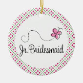 Junior Bridesmaid Wedding Keepsake Ornament Gift (Vorne)