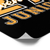 Junior Class 2027 Abschluss Zurück zur Schule Oran Poster (Ecke)