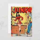 "Junior" Comic Buchungskarte Dankeskarte (Vorne/Hinten)