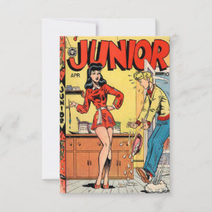 "Junior" Comic Buchungskarte Dankeskarte