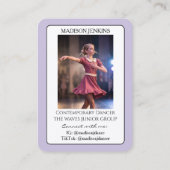 Junior Dance Autogramm-Handelskarte Violette Karte (Rückseite)