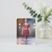 Junior Dance Autogramm-Handelskarte Violette Karte (Stehend Vorderseite)
