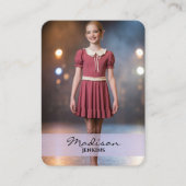 Junior Dance Autogramm-Handelskarte Violette Karte (Vorderseite)