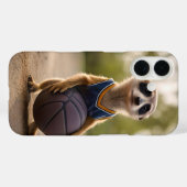 Junior-Erdmännchen-Basketballspieler, Case-Mate iPhone Hülle (Rückseite (Horizontal))