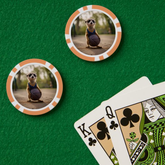 Junior-Erdmännchen-Basketballspieler, Pokerchips (Pokertisch (doppelt))