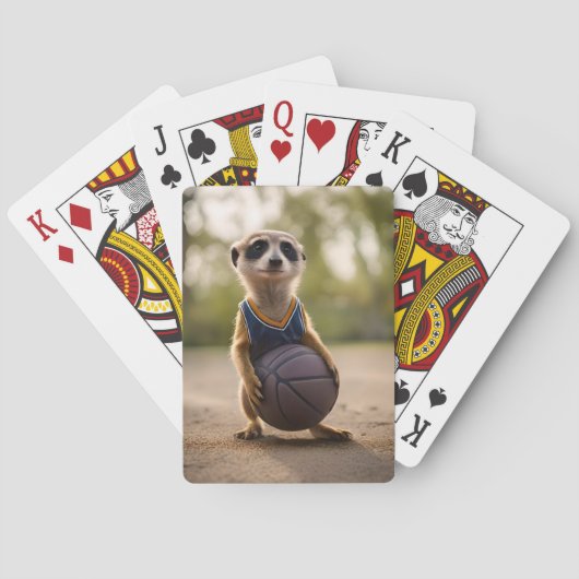 Junior-Erdmännchen-Basketballspieler, Spielkarten (Rückseite)