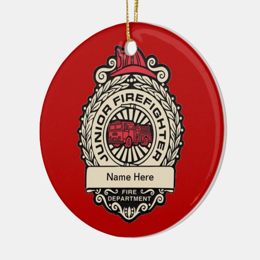 Junior Firefighter-Abzeichen Keramikornament (Links)