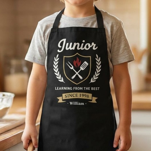 Junior Griller Emblem BBQ-Vater Schürze