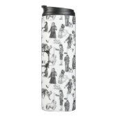 JUNIOR Handlers Dog Schwarze Toile anzeigen Thermosbecher (Nach rechts gedreht)