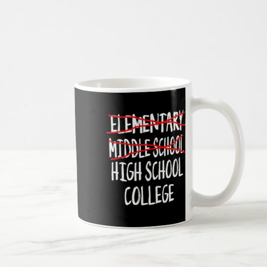 Junior High Abschluss - Funny Middle School Gradu Kaffeetasse (Rechts)