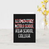 Junior High Abschluss - Funny Middle School Gradu Karte (Gelbe Blume)