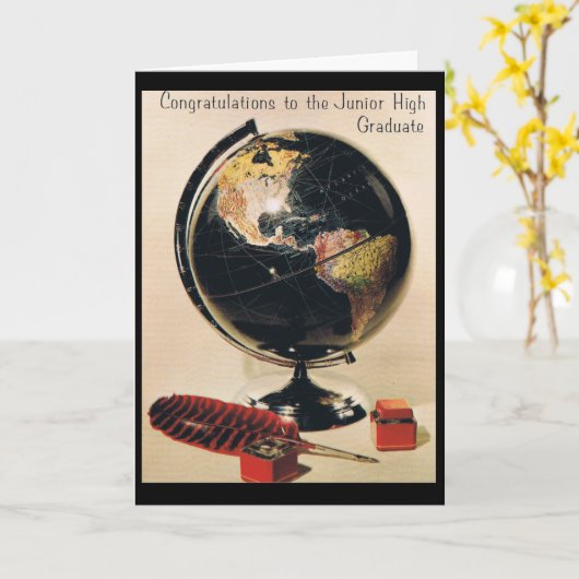 Junior High Abschluss Karte (Gelbe Blume)