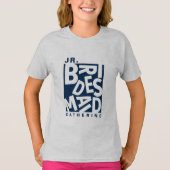 Junior Jr. Bridesmaid, Hochzeitsfeier, Navy Blue T-Shirt (Vorderseite)