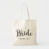 Junior Jr. Bridesmaid Tote Budget Canvas Tote Bag Tragetasche (Vorne)