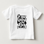 Junior Jr. Trauzeuge, Hochzeitsfeier Baby T-shirt (Rückseite)