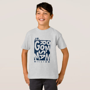 Junior Jr. Trauzeuge, Hochzeitsfeier, Navy Blue T-Shirt