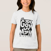 Junior Jr. Trauzeuge, Hochzeitsfeier Tri-Blend Shirt (Vorderseite)