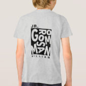 Junior Jr. Trauzeuge, Hochzeitsfeier Tri-Blend Shirt (Rückseite)