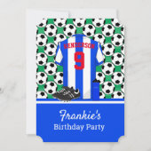 Junior-Jugendfußball-Veranstaltung BW Streifen Einladung (Vorderseite)