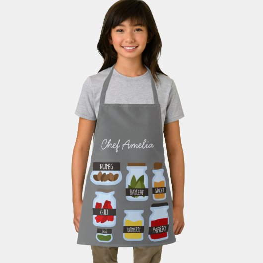 Junior Koch Jar Gewürze farbenfrohe Kinder Schürze (Insitu)