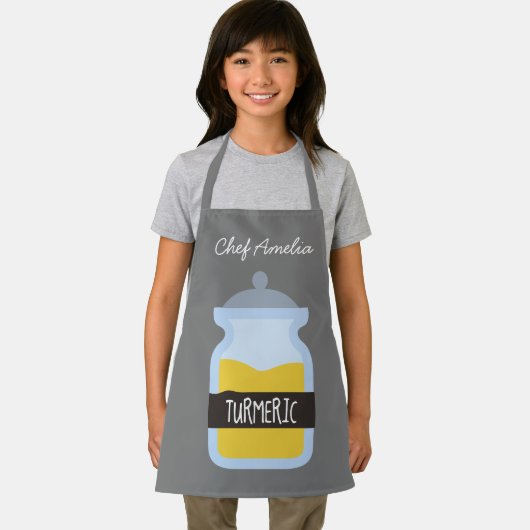 Junior Koch Jar Gewürze tummerfarbene Kinder Schürze (Insitu)