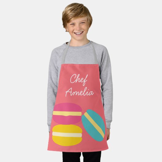Junior Koch Macarons bunt Schürze (Getragen)