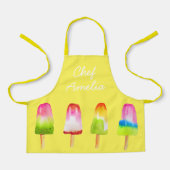 Junior Koch Popsicles kunstfarbene Kinder Schürze (Vorderseite)