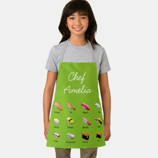 Junior Koch Sushi bunt Kinder Schürze (Insitu)