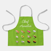 Junior Koch Sushi bunt Kinder Schürze (Vorderseite)