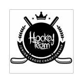Junior League Championship Hockey Team Gummistempel (Prägung)