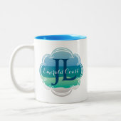 Junior League of the Emerald Coast Coffee Cup Zweifarbige Tasse (Links)