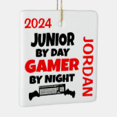 Junior-Lieben spielen Videospiele Keramikornament (Rechts)