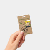 Junior Park Ranger Birthday Party Abzeichen Ausweis (Handheld)