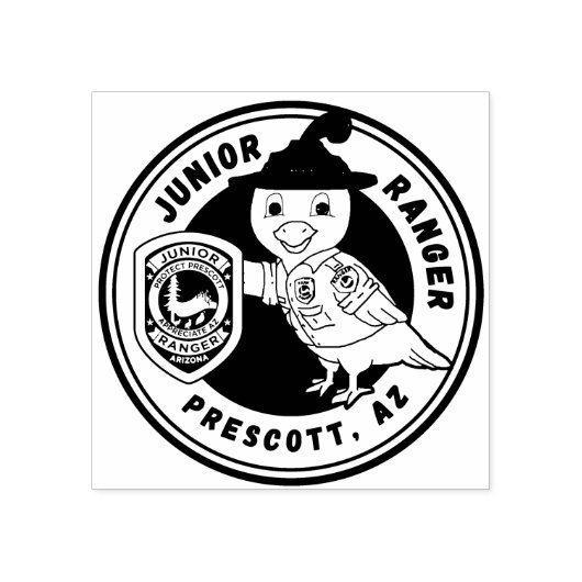 Junior Ranger Briefmarke Gummistempel (Prägung)