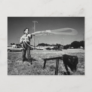 Junior Rodeo, Mädchen(7-9)praktizieren Postkarte