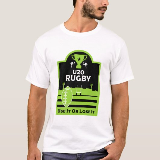 Junior Rugby Players T - Shirt unter 20 (Vorderseite)
