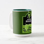 Junior Rugby Players Zweifarbige Tasse (Vorderseite Links)
