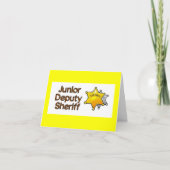 Junior Stellvertreterin Sheriff Baby Shower Einladung (Vorderseite)