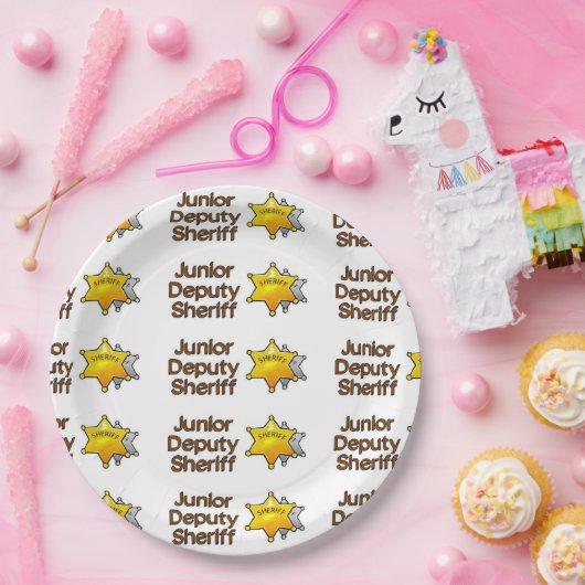 Junior Stellvertreterin Sheriff Pappteller (Party)