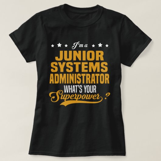 Junior Systems Administrator T-Shirt (Design vorne)